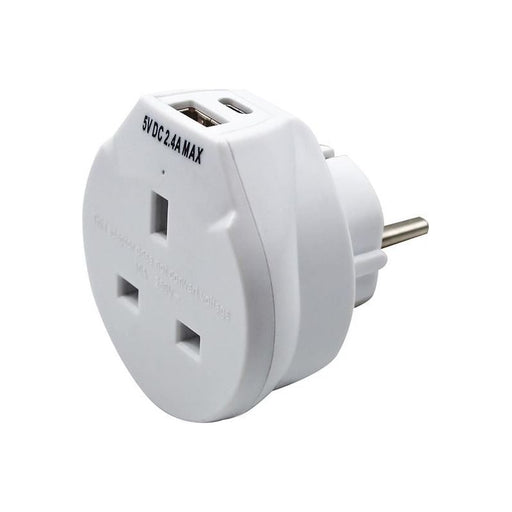 Uni-Com Travel Socket with USB Charger Uni-Com - Town Tools
