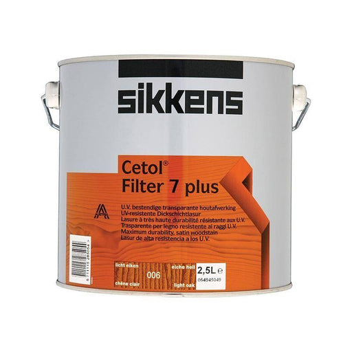 Sikkens Cetol Filter 7 Plus Translucent Woodstain Light Oak 2.5 litre Sikkens - Town Tools