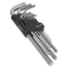 Sealey Hex Key Set 9pc Long Metric AK7136 Sealey - Town Tools 