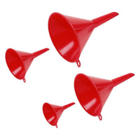 Sealey Small Funnel Set 4pc Economy Fixed Spout F92