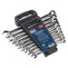 Sealey Combination Ratchet Spanner Set 10pc Extra-Long Metric AK63914 Sealey - Town Tools 