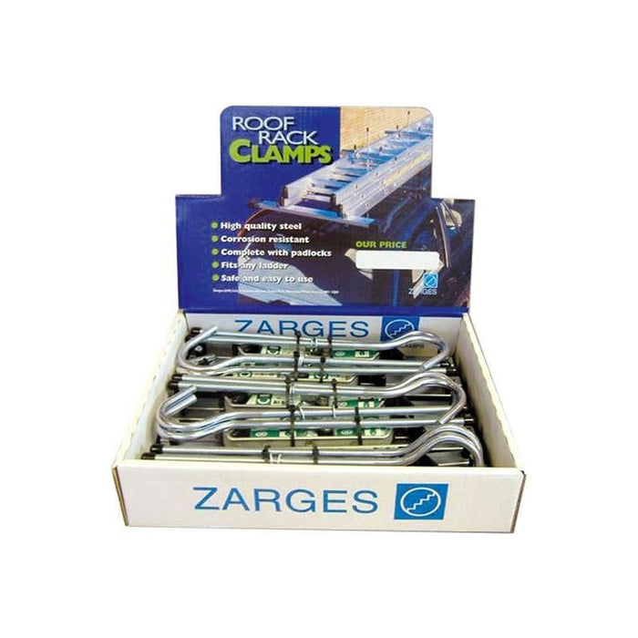Zarges Roof Rack Clamps Display (5 Pairs) Zarges - Town Tools