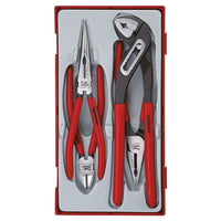 Teng Tools Plier Set Vinyl Grip TT1 4 Pieces