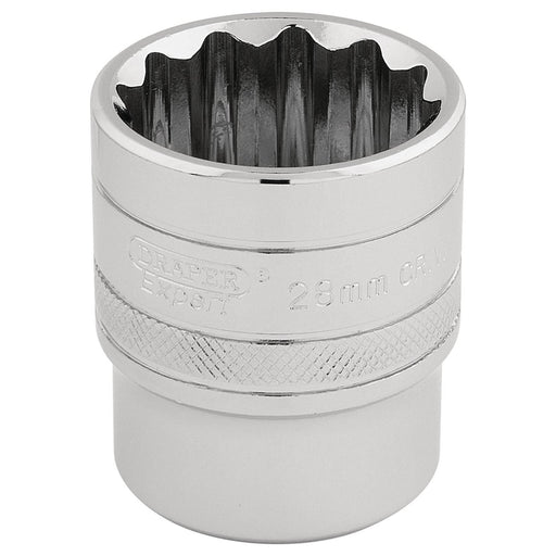 Draper HI-TORQ 12 Point Socket, 1/2" Sq. Dr., 28mm 33518 Draper - Town Tools 