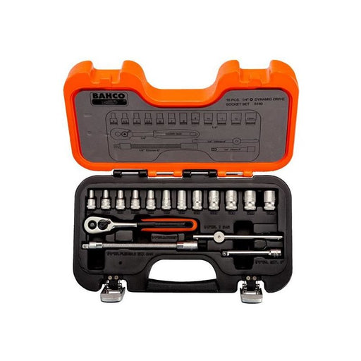 Bahco S160 1/4in Drive Socket Set, 16 Piece Bahco - Town Tools