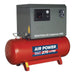 270L Low Noise Belt Drive Air Compressor with Cast Cylinders 5.5hp 3ph 2-Stage Sealey - Town Tools 
