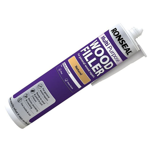 Ronseal Multipurpose Wood Filler Cartridge Natural 310ml Ronseal - Town Tools