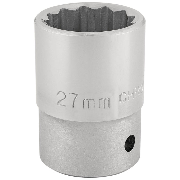 Draper 12 Point Socket, 3/4" Sq. Dr., 27mm 16696 Draper - Town Tools 