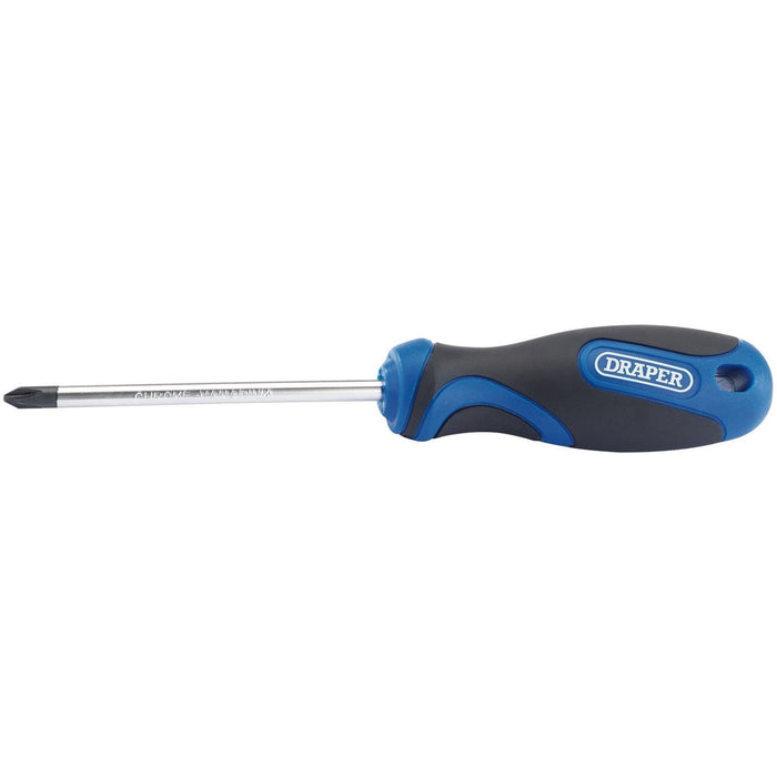 Draper Soft Grip Cross Slot Screwdriver, No.2 x 100mm 48932 Draper - Town Tools 