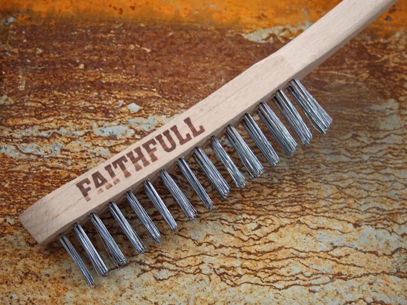 Faithfull Heavy-Duty Scratch Brush, Two Row Faithfull - Town Tools