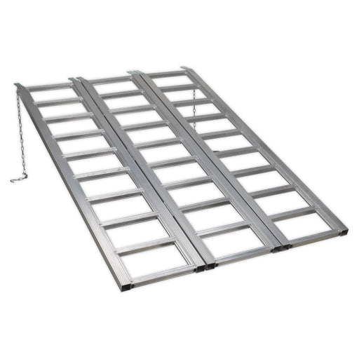 Sealey Motorcycle/Trike/ATV & Mini Tractor Ramp Wide Tri-Fold 680kg Capacity Sealey - Town Tools 