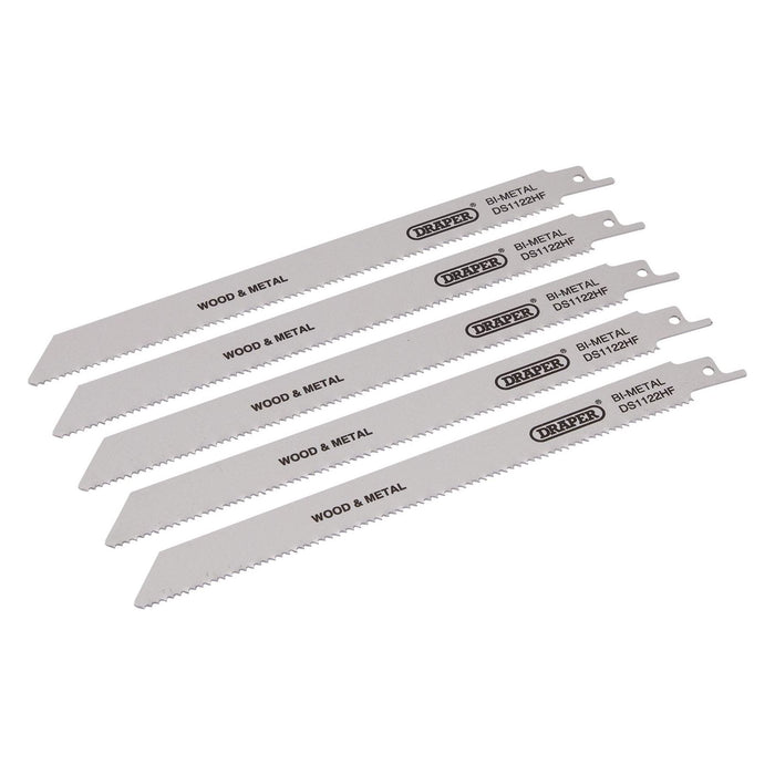 Draper Bi-metal Reciprocating Saw Blades for Multi-Purpose Cutting, 225mm, 10tpi Draper - Town Tools 