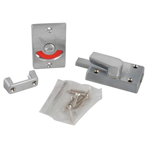 Yale Locks Indicator Bolt for Bathrooms or W.C Doors Satin Chrome P127 Yale Locks - Town Tools