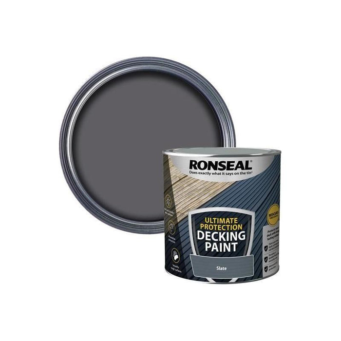 Ronseal Ultimate Protection Decking Paint Slate 2.5 litre Ronseal - Town Tools