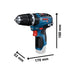 Bosch GSB 12V-35 Professional Combi Drill 12V Bare Unit Bosch - Town Tools