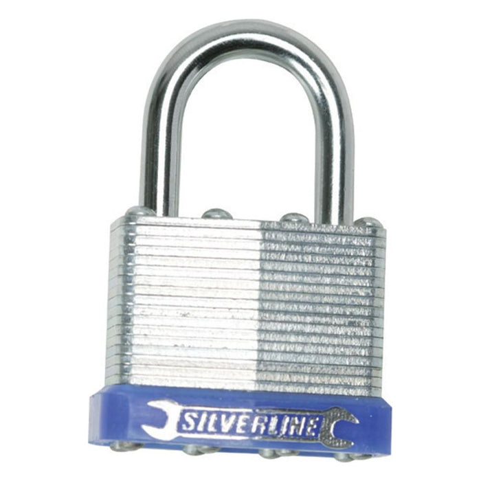 Silverline Laminated Padlock 40mm Silverline - Town Tools 