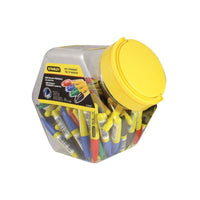 Stanley® Hand Tools Mini Fine Tip Marker, Mixed Colours (Tub 72)