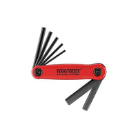 Teng Tools Folding Hex Key Set 2.5-10 mm ALU 7 Pieces