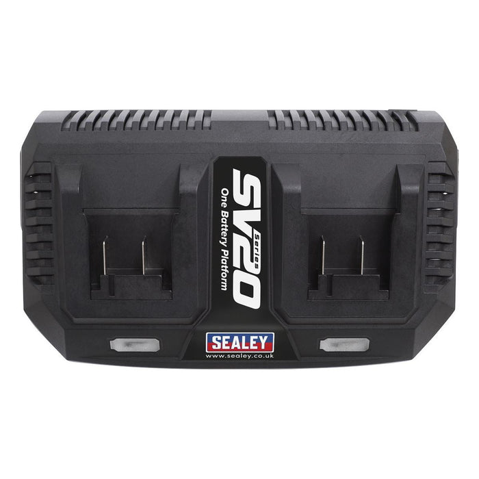 Sealey Dual Battery Charger 20V SV20 Series Lithium-ion CP20VMC2 Sealey - Town Tools 