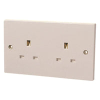 Dencon Unswitched Socket 2-Gang 13A
