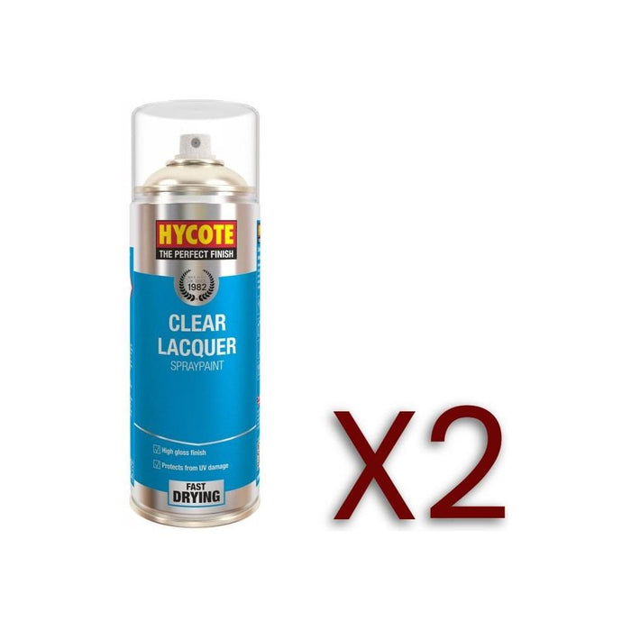 2x Hycote XUK0232 Clear Lacquer 400ml C/O Hycote - Town Tools 