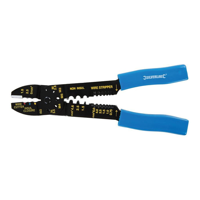 Silverline Crimping & Stripping Pliers 230mm Silverline - Town Tools 