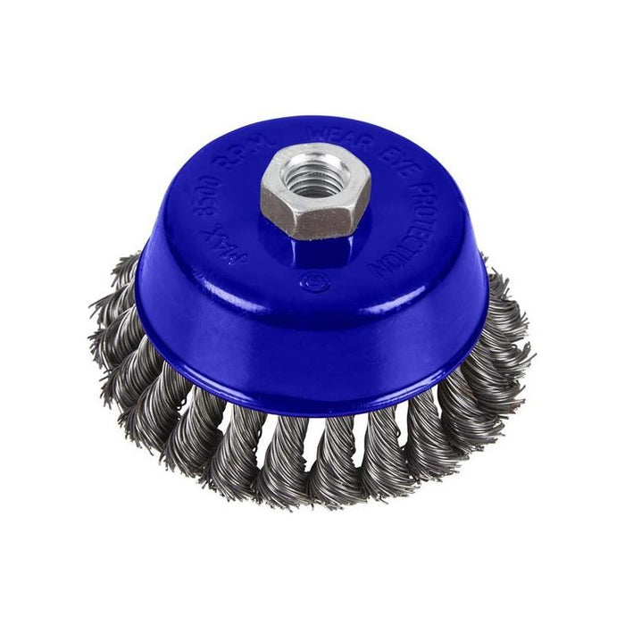 Bluespot Tools Twist Knot Cup Brush 100mm M14 X 2 BlueSpot Tools - Town Tools