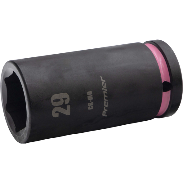 Sealey 3/4"Dr Deep Impact Socket 29mm (Pink Coded Ring)