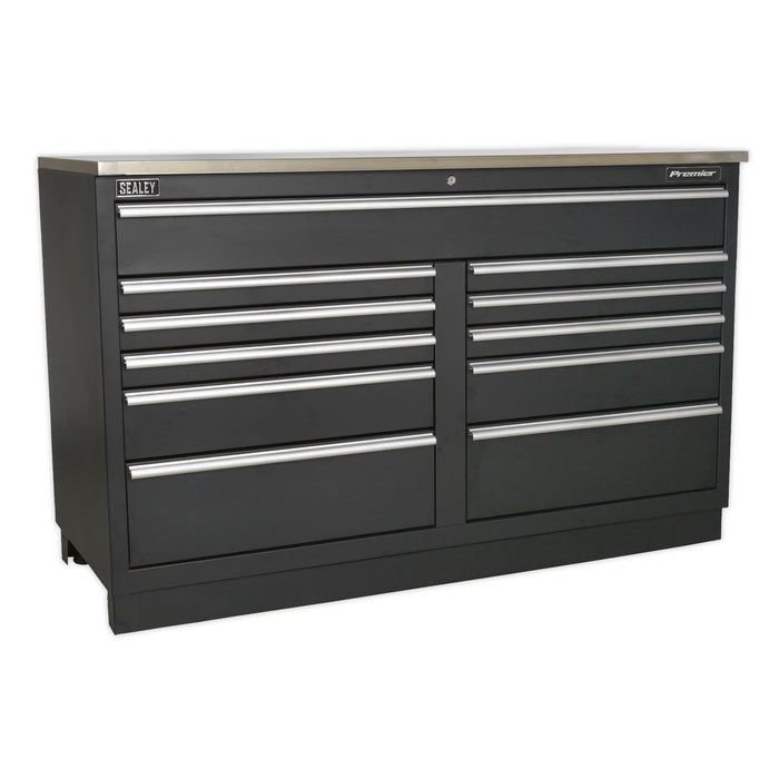 Sealey Premier Premier Storage System with Oak Worktop 3.3m APMSCOMBO2W Sealey Premier - Town Tools 