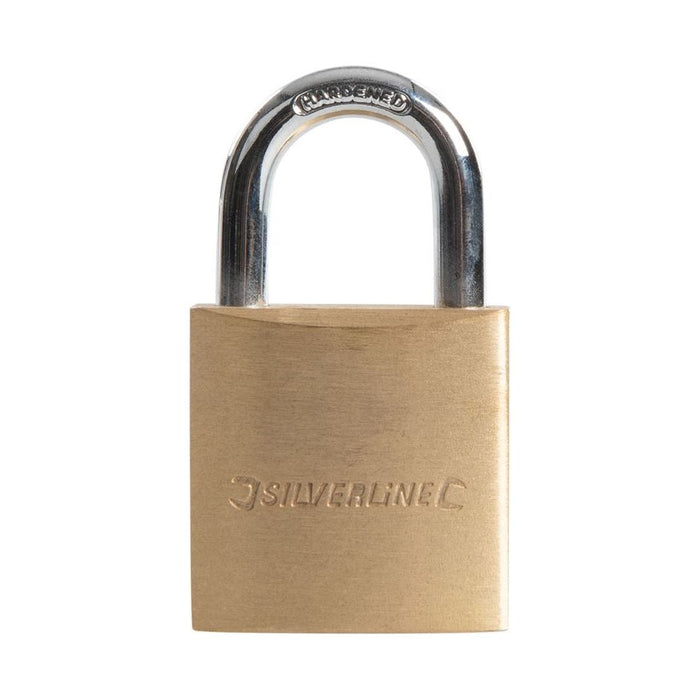 Silverline Brass Padlock 30mm Silverline - Town Tools 