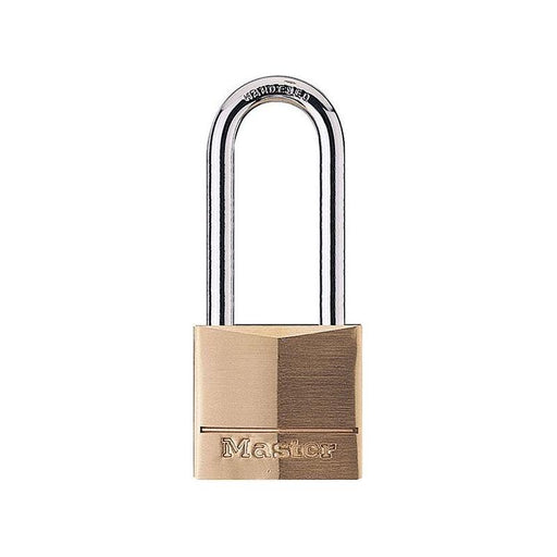 Master Lock Solid Brass 40mm Padlock 4-Pin - 51mm Shackle Master Lock - Town Tools