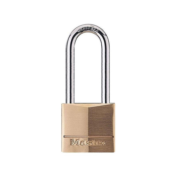Master Lock Solid Brass 40mm Padlock 4-Pin - 51mm Shackle Master Lock - Town Tools