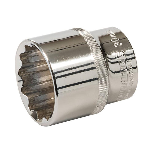 Silverline Socket 1/2" Drive 12pt Metric 30mm Silverline - Town Tools 