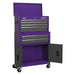 Sealey Topchest & Rollcab Combination 6 Drawer with Ball-Bearing Slides Purple/G Sealey - Town Tools 