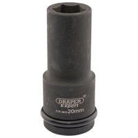 Draper Expert HI-TORQ 6 Point Deep Impact Socket, 3/4" Sq. Dr., 20mm