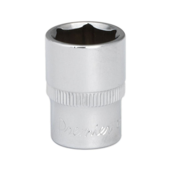 Sealey WallDrive Socket 13mm 1/4"Sq Drive Fully Polished SP1413 Sealey - Town Tools 