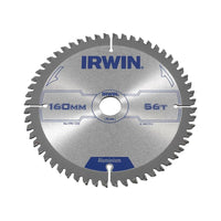 Irwin® Professional Aluminium Circular Saw Blade 160 x 20mm x 56T TCG