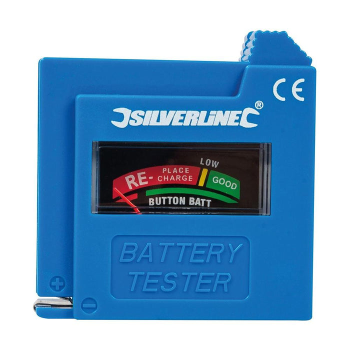 Silverline Compact Battery Tester AAA / AA / C / D / 9V / LR1 / A23 / button Silverline - Town Tools 