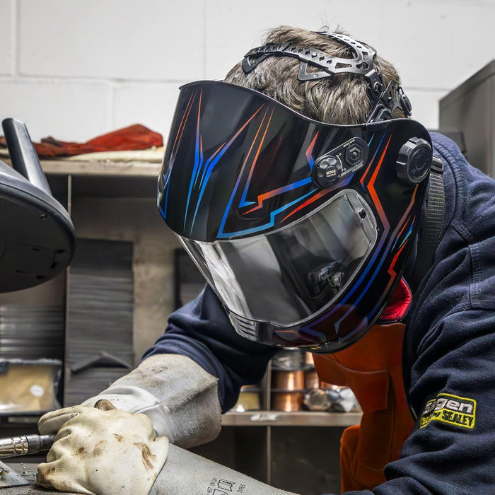 Sealey Panoramic Welding Helmet Auto Darkening - Shade 9-13 PWH602 Sealey - Town Tools 