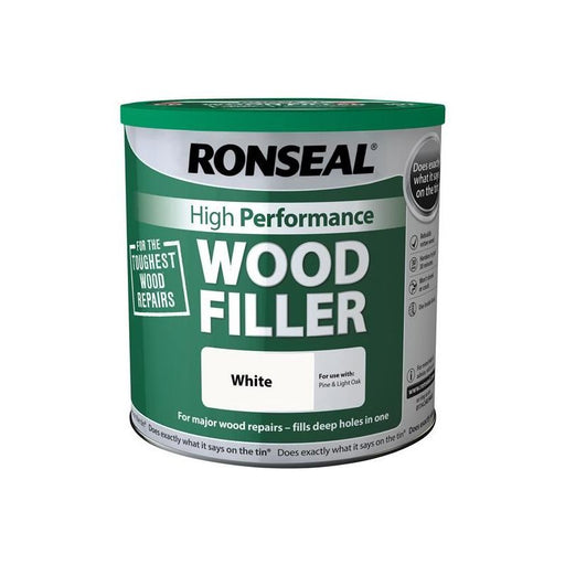 Ronseal High-Performance Wood Filler White 3.7kg Ronseal - Town Tools