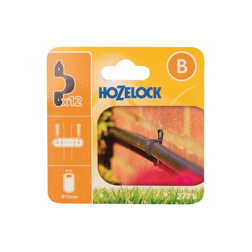 Hozelock 2771 Wall Clip 13mm (Pack 12) Hozelock - Town Tools
