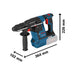 Bosch GBH 18V-26F SDS-Plus Rotary Hammer 18V 2 x 5.0Ah Li-ion Bosch - Town Tools