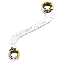 Draper Expert HI-TORQ Double Ring Ratchet S-Shape Spanner, 19 x 22mm