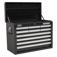 Sealey Topchest 10 Drawer with Ball-Bearing Slides Black AP33109B