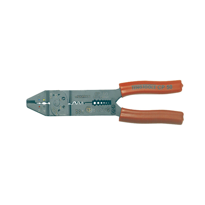 Teng Tools Crimping Plier 9" Red Handle Teng Tools - Town Tools 