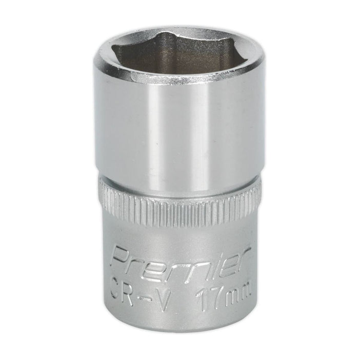 Sealey WallDrive Socket 17mm 1/2"Sq Drive S1217 Sealey - Town Tools 