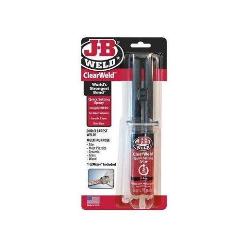 J-B Weld ClearWeld™ Epoxy Syringe 14ml J-B Weld - Town Tools