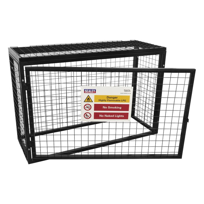 Sealey Safety Cage 4 x 19kg Gas Cylinders GCSC419 Sealey - Town Tools 