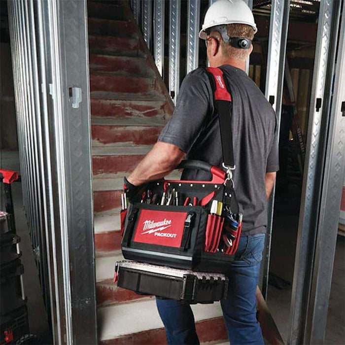 Milwaukee 0 932464084 PACKOUT Tote Tool Bag 25cm, Red Milwaukee - Town Tools