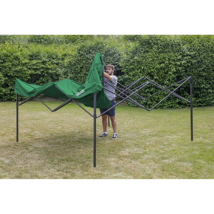 Dellonda 2x2m Pop-Up Gazebo Heavy Duty  with Carry Bag - Dark Green